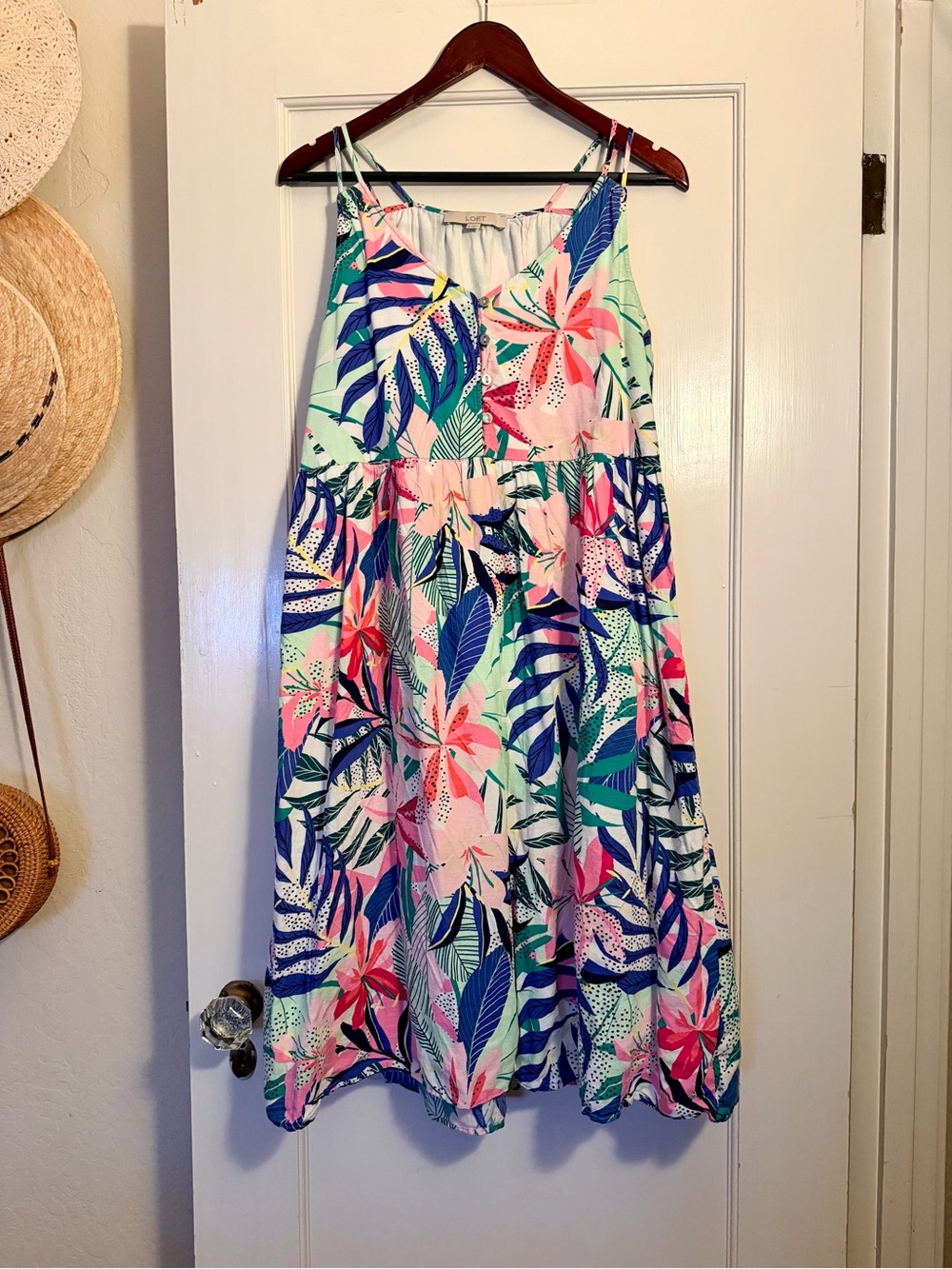 Tropical Print Dress